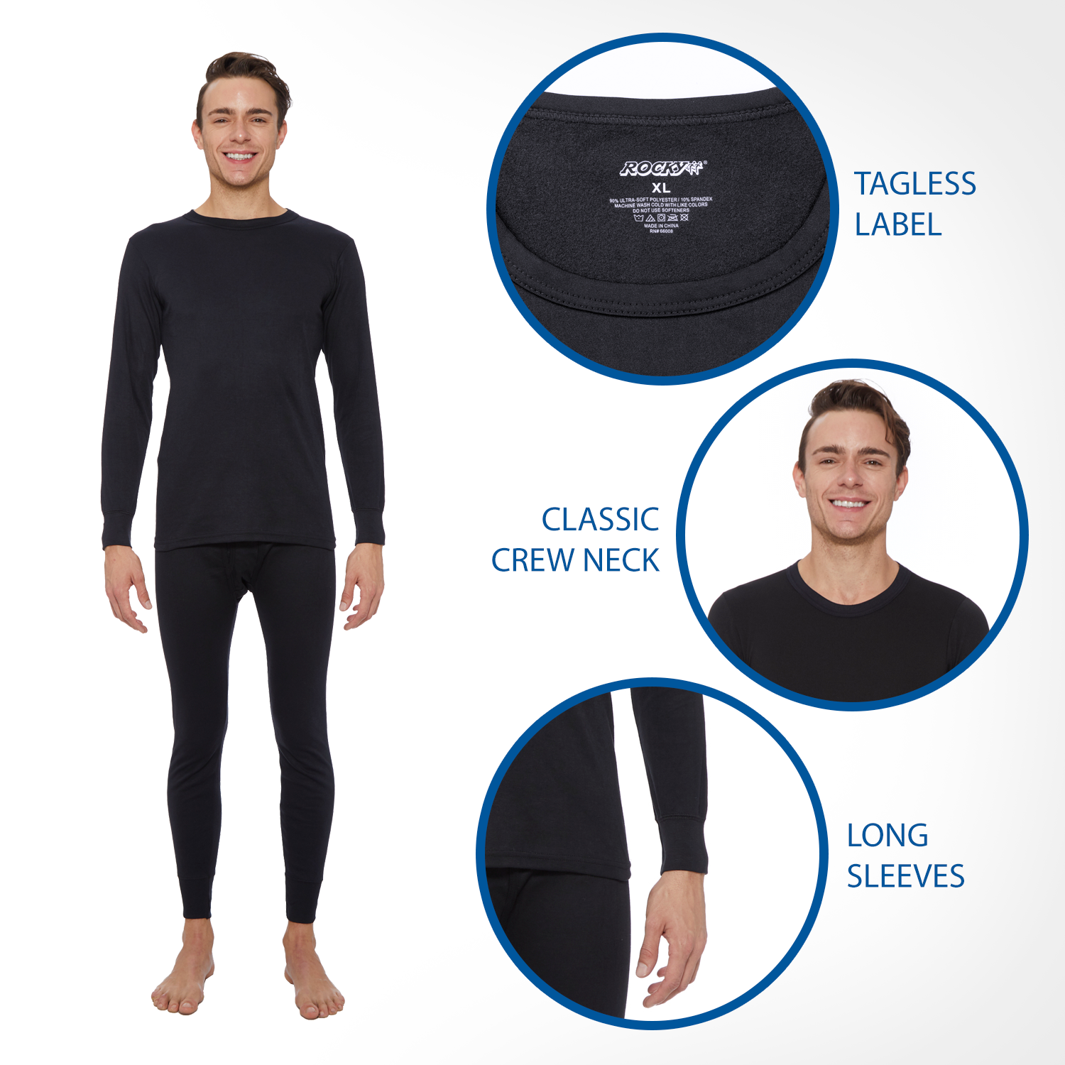 RP Collections® Mens Extra Warm British Made Thermal Underwear