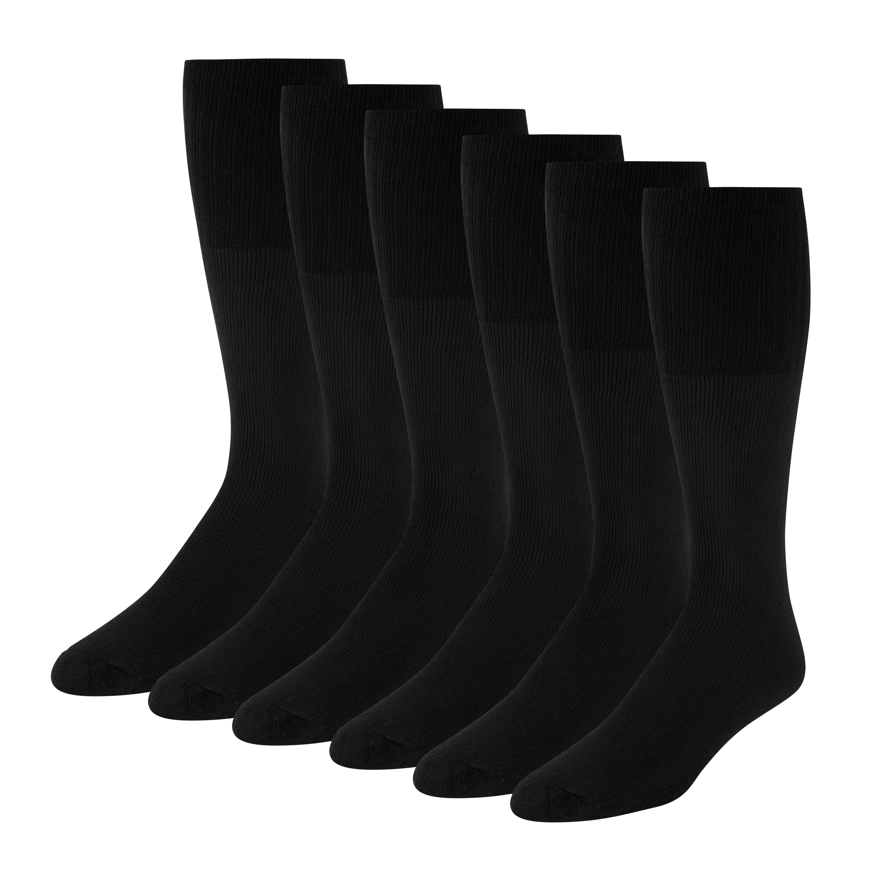 Men's 24" Solid Tube Socks (6-Pair)
