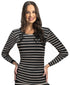 Women's Striped Thermal Top