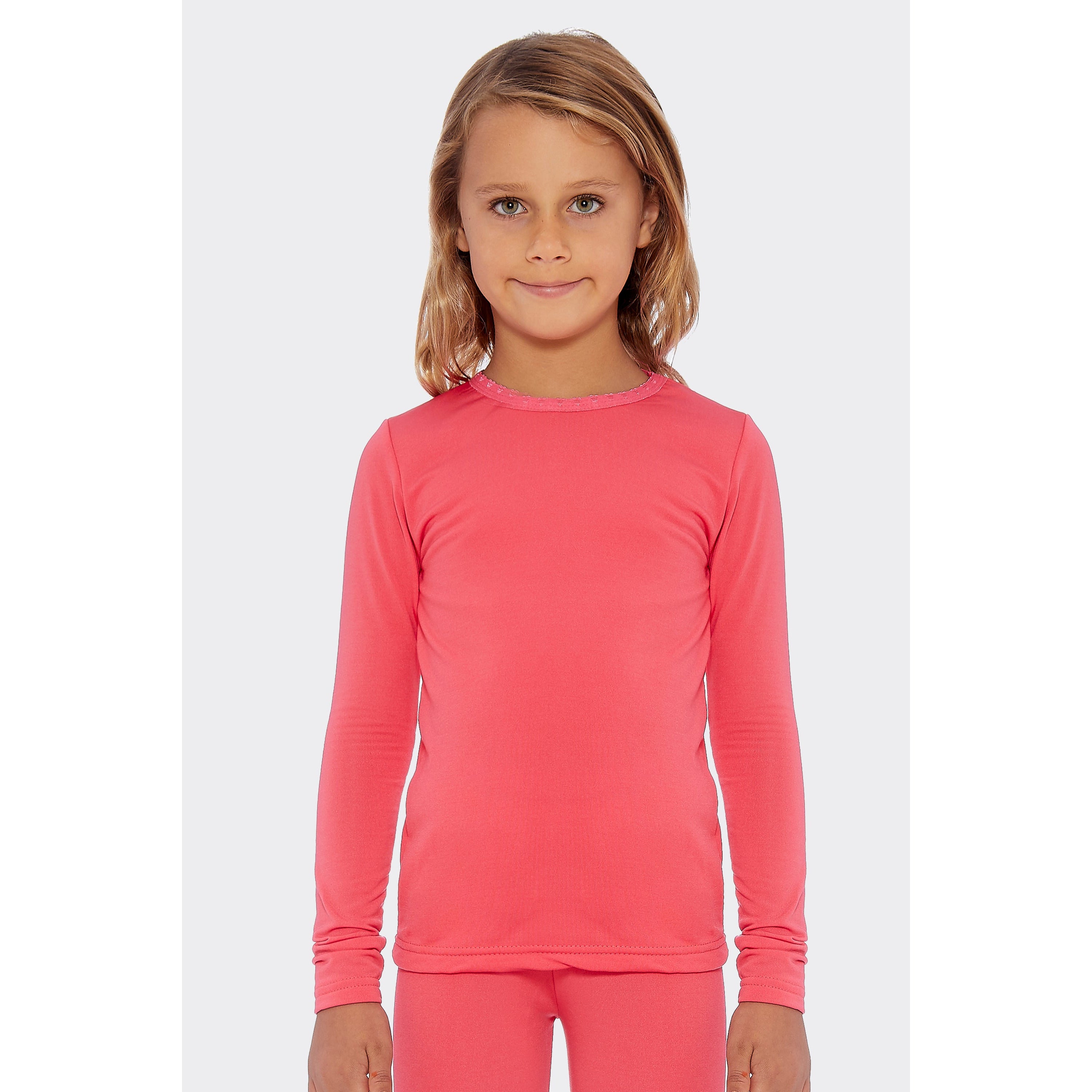 Girls Solid Thermal Top