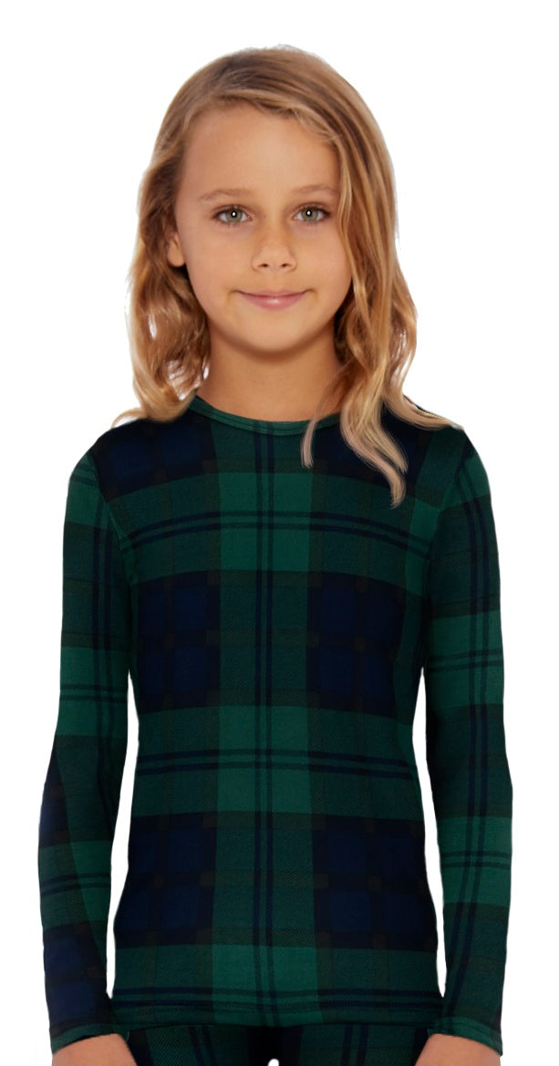 Girls Plaid Series Thermal Top – Rocky Fashion