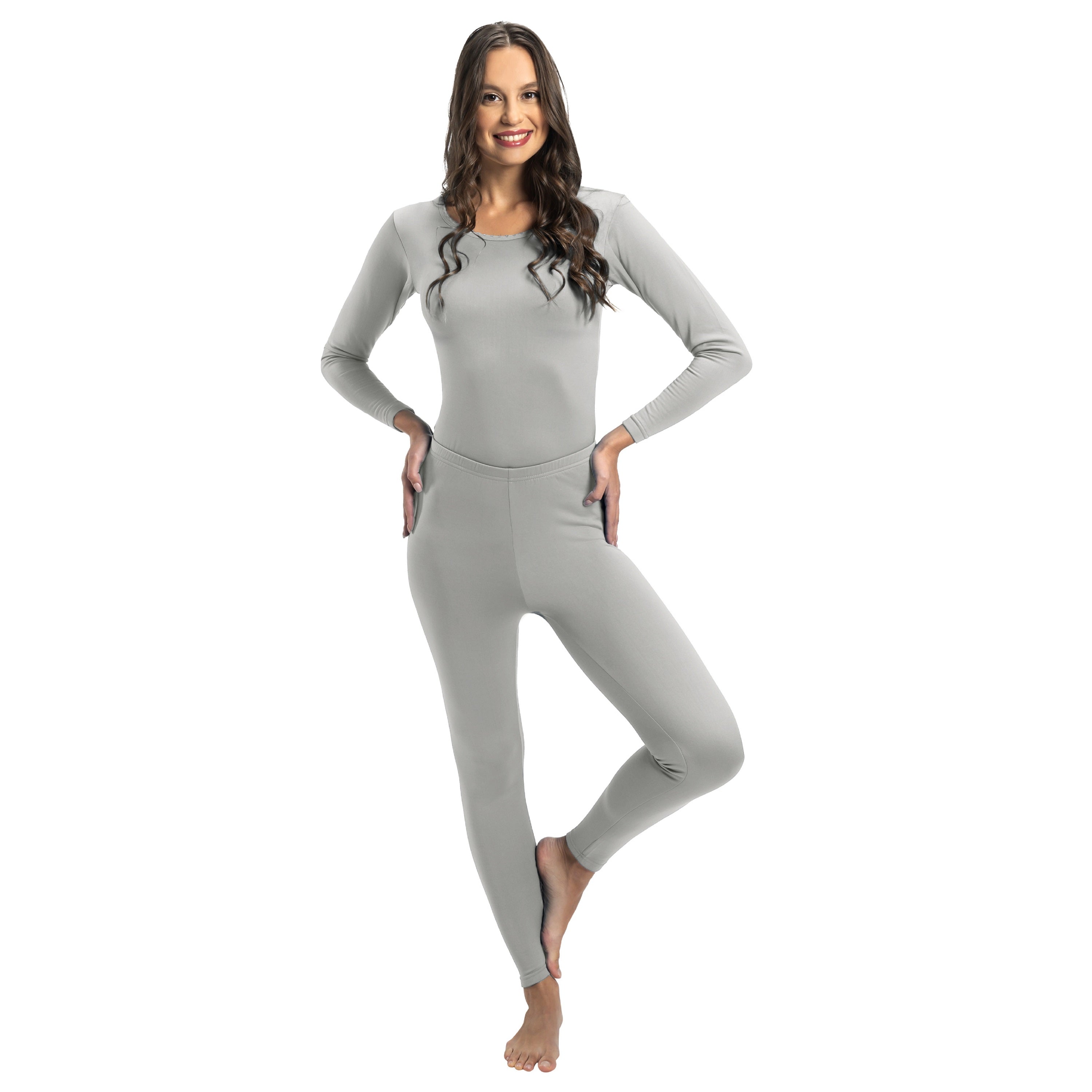 Women's Solid Thermal Set