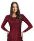 Women's Plaid Series Thermal Top