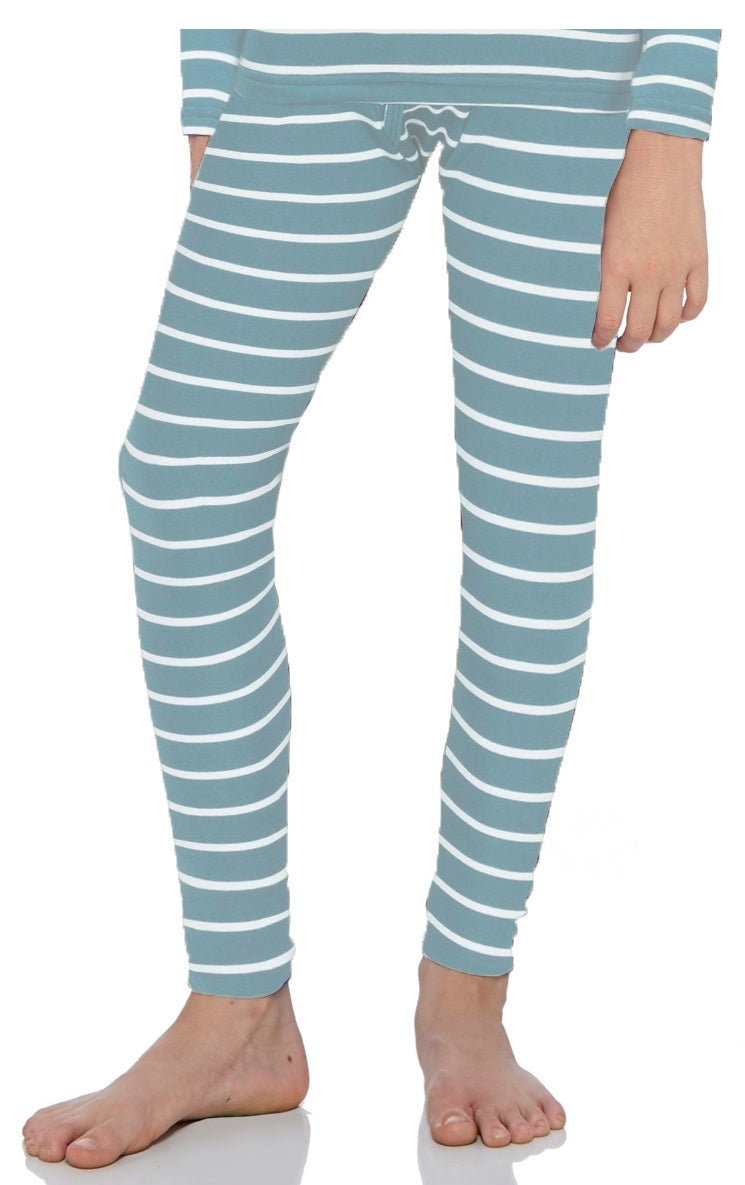 Boys Striped Thermal Bottoms