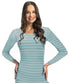Women's Striped Thermal Top