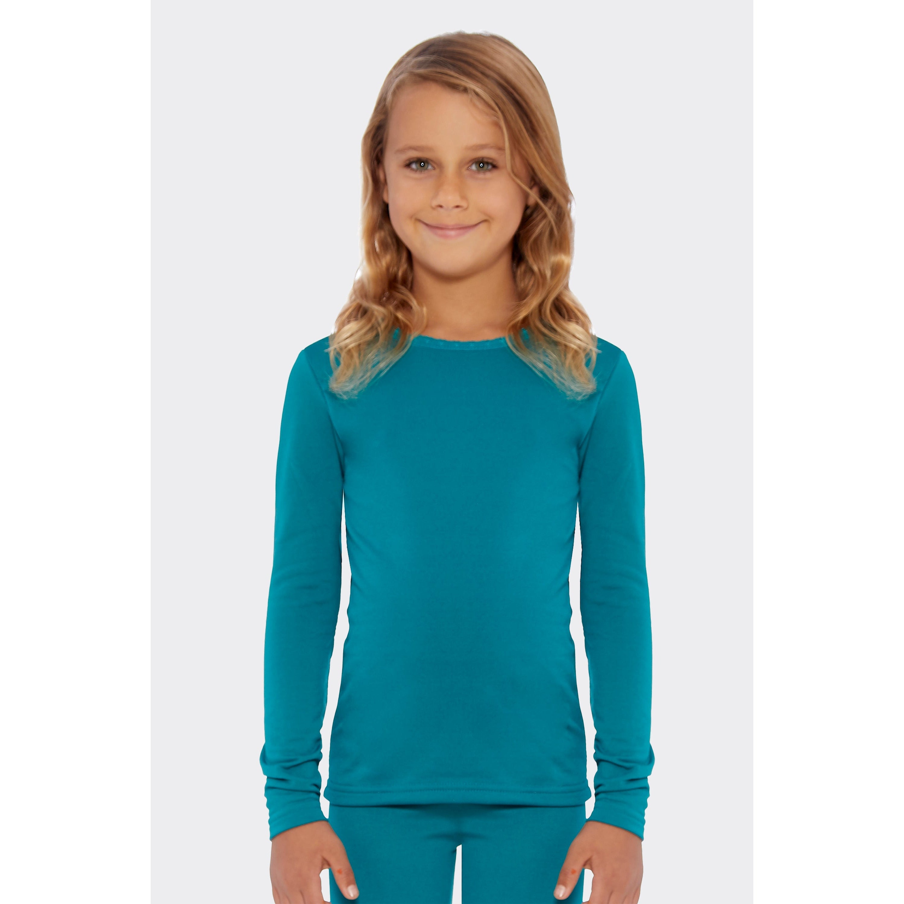 Girls Solid Thermal Top